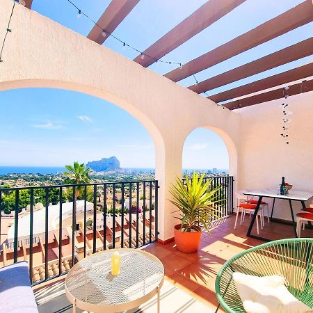 Апартаменты The View: Sea, Mountain, Terrace, Swimming Pool Кальпе Экстерьер фото